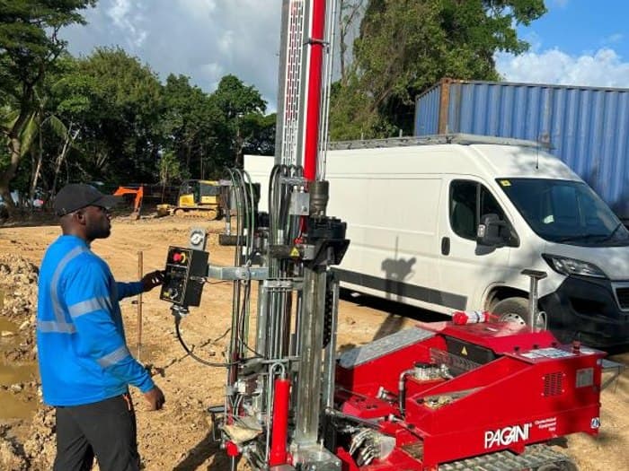 GID technician operating a CPTu rig for the Caribbean Jewel development investigation